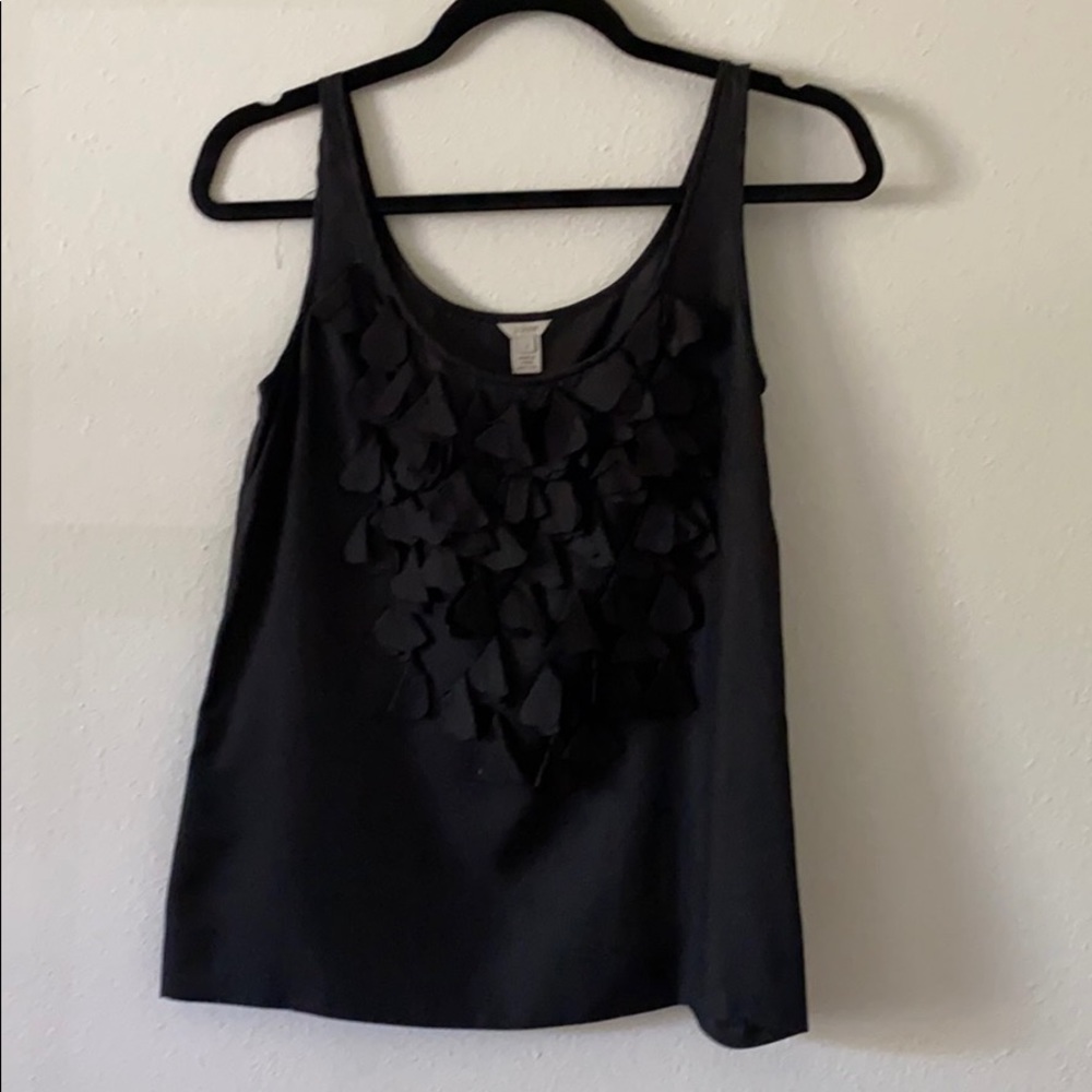 Black silk J Crew Tank